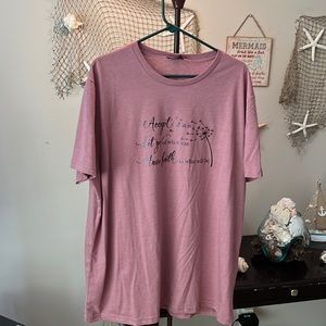 2XL SHEIN Womens inspirational short sleeve shirt